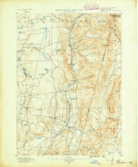 Berlin New York Historical topographic map, 1:62500 scale, 15 X 15 Minute, Year 1890