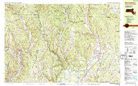 Bernardston Massachusetts Historical topographic map, 1:25000 scale, 7.5 X 15 Minute, Year 1990