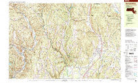 Bernardston Massachusetts Historical topographic map, 1:25000 scale, 7.5 X 15 Minute, Year 1998