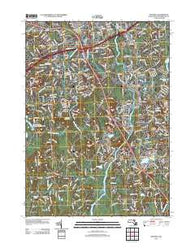 Billerica Massachusetts Historical topographic map, 1:24000 scale, 7.5 X 7.5 Minute, Year 2012