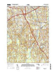 Billerica Massachusetts Current topographic map, 1:24000 scale, 7.5 X 7.5 Minute, Year 2015