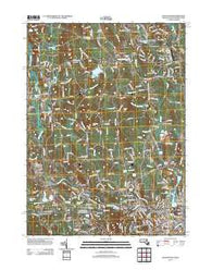 Blackstone Massachusetts Historical topographic map, 1:24000 scale, 7.5 X 7.5 Minute, Year 2012