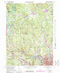 Blackstone Massachusetts Historical topographic map, 1:24000 scale, 7.5 X 7.5 Minute, Year 1969