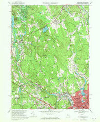 Blackstone Massachusetts Historical topographic map, 1:24000 scale, 7.5 X 7.5 Minute, Year 1969