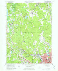 Blackstone Massachusetts Historical topographic map, 1:24000 scale, 7.5 X 7.5 Minute, Year 1969