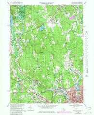 Blackstone Massachusetts Historical topographic map, 1:24000 scale, 7.5 X 7.5 Minute, Year 1969