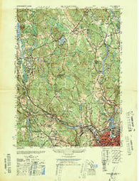 Blackstone Massachusetts Historical topographic map, 1:25000 scale, 7.5 X 7.5 Minute, Year 1948