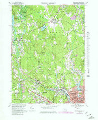Blackstone Massachusetts Historical topographic map, 1:25000 scale, 7.5 X 7.5 Minute, Year 1969