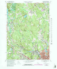 Blackstone Massachusetts Historical topographic map, 1:25000 scale, 7.5 X 7.5 Minute, Year 1969