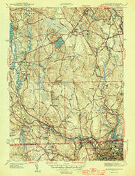 Blackstone Massachusetts Historical topographic map, 1:31680 scale, 7.5 X 7.5 Minute, Year 1944