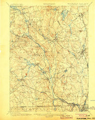 Blackstone Massachusetts Historical topographic map, 1:62500 scale, 15 X 15 Minute, Year 1900