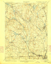 Blackstone Massachusetts Historical topographic map, 1:62500 scale, 15 X 15 Minute, Year 1900