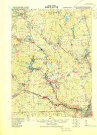 Blackstone Massachusetts Historical topographic map, 1:62500 scale, 15 X 15 Minute, Year 1919