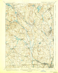 Blackstone Massachusetts Historical topographic map, 1:62500 scale, 15 X 15 Minute, Year 1900