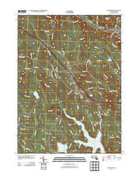 Blandford Massachusetts Historical topographic map, 1:24000 scale, 7.5 X 7.5 Minute, Year 2012