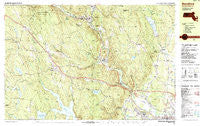 Blandford Massachusetts Historical topographic map, 1:25000 scale, 7.5 X 15 Minute, Year 1987