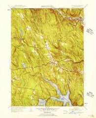 Blandford Massachusetts Historical topographic map, 1:31680 scale, 7.5 X 7.5 Minute, Year 1955