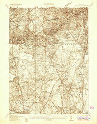 Blue Hills Massachusetts Historical topographic map, 1:24000 scale, 7.5 X 7.5 Minute, Year 1936