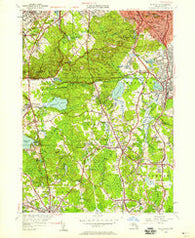 Blue Hills Massachusetts Historical topographic map, 1:24000 scale, 7.5 X 7.5 Minute, Year 1946