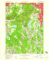 Blue Hills Massachusetts Historical topographic map, 1:24000 scale, 7.5 X 7.5 Minute, Year 1958