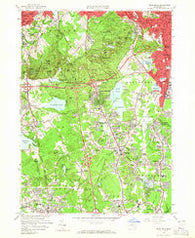 Blue Hills Massachusetts Historical topographic map, 1:24000 scale, 7.5 X 7.5 Minute, Year 1958