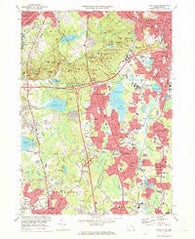 Blue Hills Massachusetts Historical topographic map, 1:24000 scale, 7.5 X 7.5 Minute, Year 1971
