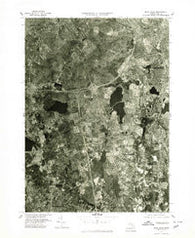 Blue Hills Massachusetts Historical topographic map, 1:25000 scale, 7.5 X 7.5 Minute, Year 1977