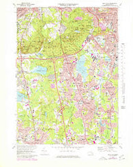 Blue Hills Massachusetts Historical topographic map, 1:25000 scale, 7.5 X 7.5 Minute, Year 1971