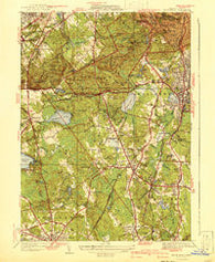 Blue Hills Massachusetts Historical topographic map, 1:31680 scale, 7.5 X 7.5 Minute, Year 1941