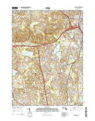 Blue Hills Massachusetts Current topographic map, 1:24000 scale, 7.5 X 7.5 Minute, Year 2015