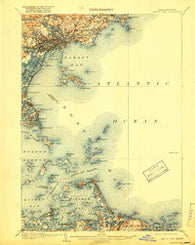 Boston Bay Massachusetts Historical topographic map, 1:62500 scale, 15 X 15 Minute, Year 1903