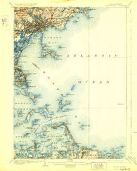 Boston Bay Massachusetts Historical topographic map, 1:62500 scale, 15 X 15 Minute, Year 1903
