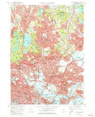 Boston North Massachusetts Historical topographic map, 1:24000 scale, 7.5 X 7.5 Minute, Year 1971