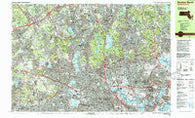 Boston North Massachusetts Historical topographic map, 1:25000 scale, 7.5 X 15 Minute, Year 1985