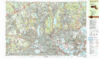 Boston North Massachusetts Historical topographic map, 1:25000 scale, 7.5 X 15 Minute, Year 1985