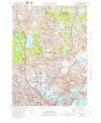 Boston North Massachusetts Historical topographic map, 1:25000 scale, 7.5 X 7.5 Minute, Year 1971