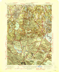 Boston North Massachusetts Historical topographic map, 1:31680 scale, 7.5 X 7.5 Minute, Year 1946