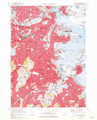 Boston South Massachusetts Historical topographic map, 1:24000 scale, 7.5 X 7.5 Minute, Year 1970