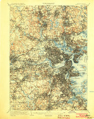 Boston Massachusetts Historical topographic map, 1:62500 scale, 15 X 15 Minute, Year 1903