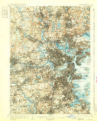 Boston Massachusetts Historical topographic map, 1:62500 scale, 15 X 15 Minute, Year 1903