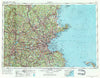 Boston Massachusetts Historical topographic map, 1:250000 scale, 1 X 2 Degree, Year 1956