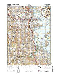 Boston South Massachusetts Current topographic map, 1:24000 scale, 7.5 X 7.5 Minute, Year 2015