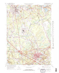 Bridgewater Massachusetts Historical topographic map, 1:25000 scale, 7.5 X 7.5 Minute, Year 1977