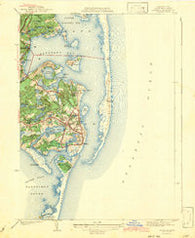 Chatham Massachusetts Historical topographic map, 1:31680 scale, 7.5 X 7.5 Minute, Year 1943