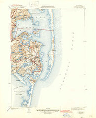 Chatham Massachusetts Historical topographic map, 1:31680 scale, 7.5 X 7.5 Minute, Year 1943