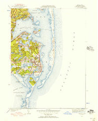 Chatham Massachusetts Historical topographic map, 1:31680 scale, 7.5 X 7.5 Minute, Year 1947