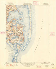 Chatham Massachusetts Historical topographic map, 1:31680 scale, 7.5 X 7.5 Minute, Year 1943