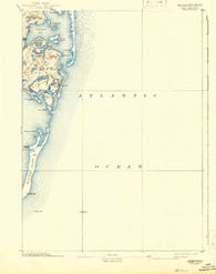 Chatham Massachusetts Historical topographic map, 1:62500 scale, 15 X 15 Minute, Year 1893