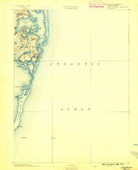 Chatham Massachusetts Historical topographic map, 1:62500 scale, 15 X 15 Minute, Year 1888