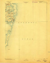 Chatham Massachusetts Historical topographic map, 1:62500 scale, 15 X 15 Minute, Year 1893